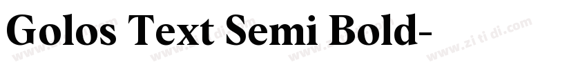 Golos Text Semi Bold字体转换